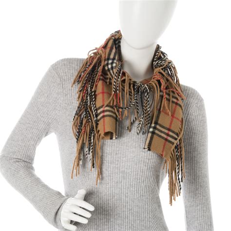 burberry scarf fringed